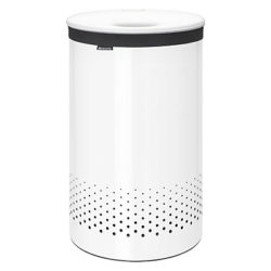 Brabantia Laundry Bin with Steel Lid, 35L White